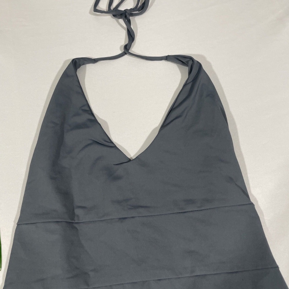 NEW Tavik [ XS ] Chase Deep V-Neck‎ One-Piece Swimsuit in Turbulence Grey - Picture 3 of 11